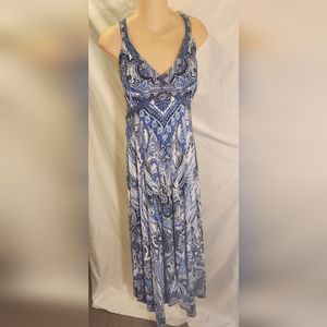 INTERNATIONAL CONCEPTS LG LONG PAISLEY DRESS